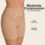 Leonisa Shapewear Shorts Tummy Control, High Waisted Shaper Shorts for Women