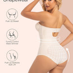 Slimers Strapless Shapewear Seamless Bodysuit - Tummy Control Sculpt Body Shaper : Removable Straps Butt Lifting Shapewear