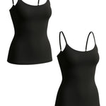 SHAPERMINT Womens Tops - Scoop Neck Cami Body Shaper for Women, Shapewear Tummy Control, Camisole Tank Tops for Women