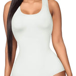 Irisnaya Shapewear Bodysuit Scoop Neck Tank Tops for Women Tummy Control Waist Trainer Vest Full Body Shaper