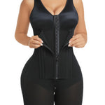 YIANNA Overbust Fajas Colombianas Moldeadoras Shapewear for Women Tummy Control Full Body Shaper Girdles Post Surgery Compression Garment,YA7366-Black-L