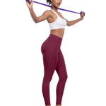 LZYVOO Leggings with Pockets for Women, 6 Packs Soft High Waisted Tummy Control Workout Yoga Pants(BlackGrayNavyWineGreenBrown-XL)