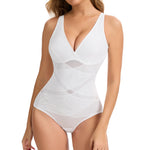 JOYSHAPER Shapewear for Women Tummy Control Shapewear Bodysuit Faja Body Shaper Waist Trainer Snatched Corset Body Suit Girdles White XL