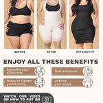 Sonryse 095ZF Posparto Fajas Colombianas Reductoras y Moldeadoras Colombian Post Surgery Shapewear for Women Tummy Control Butt Lifter Black 2XL