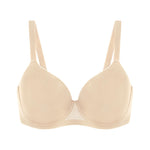 HSIA Minimizer Bra for Women - Air Mesh T-Shirt Full Coverage Seamless Bra Plus Size Underwire Padded Bra for Large Bust Light Beige