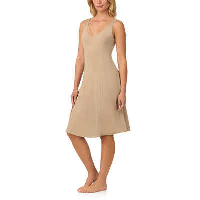 Carole Hochman Soft Stretch Anti Cling Full Slip Dress for Women - Nude, Large