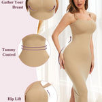 JOYSHAPER Strapless Shapewear Slip for Women Under Dress Tummy Control Shapewear Full Slip Body Shaper Slip