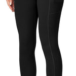 Ewedoos Women's Yoga Pants with Pockets Leggings for Women Tummy Control Compression Workout Leggings for Women New-Black