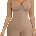 SHAPERX Women's Shapewear Bodysuit Tummy Control Seamless Zip-Up Body Shaper Waist Defining Silhouette