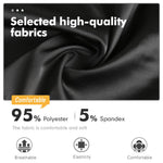 MANCYFIT Women's Half Slips for Under Dresses Slip Skirt Extender Satin Underskirt Black 3X-Large