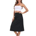 MANCYFIT Half Slips for Under Dresses Slip Skirt for Women A-line Underskirt for Dresses Black Large