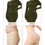 FluxFloe Shapewear for Women, Light Shaping Tummy Control High-Waisted ShortsSeamless, No-Roll Waist, 3D Butt Lift, Breathable, Invisible Under Dresses - Nude - M