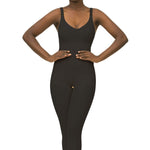 Isavela 2nd Stage Body Suit Ankle Length Plastic Surgery Compression Garment W/Bra (BB08) (SM, Black)