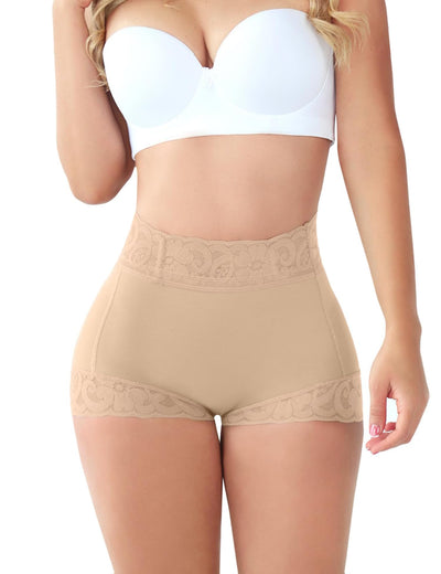 SheBuddy Butt Lifting Panties, Tummy Control Shapewear for Women Compression Underwear Short Lace Butt Lifter Shapewear