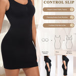 JOYSHAPER Shapewear Dress Slip Built in Bra for Women Tummy Control Padded Bra Shapewear Full Slips for Under Dresses