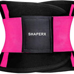 SHAPERX Waist Trainer for Women Tummy Control Waist Cincher Belt Workout Sweat Band Back Support Sport Girdle, SZ8002-Rose-S