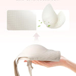 Slimers Backless Bra for Women：Wireless Full-Coverage Low Back Bras - Padded Criss-Cross Multiway Bralette Beige