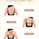 Irisnaya Lace Backless bodysuit Plunge Deep V Neck Body Suits with Built in Bra thong Tops