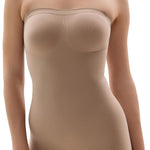 SHAPERX Strapless Shorts Bodysuit for Women Tummy Control Shapewear Seamless Sculpt Body Shaper with Removable Straps