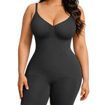 FeelinGirl Plus Size Faja Seamless Body Shaper with Tummy Control and Back Support Shapewear Body suit Black XL/XXL