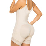YIANNA Fajas Colombianas Shapewear for Women Tummy Control Postpartum Body Shaper Butt Lifter Post Surgery Compression Garment Bodysuit,YA7212-Beige-2XL