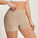 Banamic Womens Boy Shorts Seamless Underwear Anti Chafing Soft Biker Short Boxers Beige