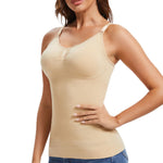 JOYSHAPER Women's Shapewear Tops with Tummy Control Shapewear Camisole Tanks Compression Tank for Women with Buit in Bra Nude Cami Shaper Nude 3XL