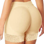 FLORATA Women's Seamless Butt Lifter Panties, Padded Underwear Hip Enhancer Panty, Booty Pads Butt Enhancer Shapewear Beige