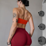 Niipty 3 Pack Workout Gym Shorts Women Scrunch Butt Lifting Seamless High Waist Yoga Booty Shorts for Women - Black+Red+Pink M