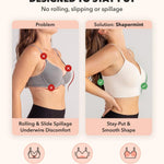 SHAPERMINT Wireless Bras for Women, No Underwire Full Coverage T-Shirt Bra, Comfortable Everyday Lingerie with Adjustable Straps, Small to Plus Size Chai