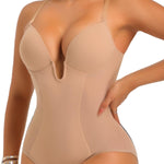 JOYSHAPER Backless Shapewear Bodysuit for Women Tummy Control U Plunge bra Briefs Body Shaper Built in Bra