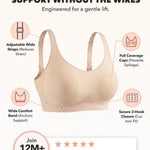 SHAPERMINT Bras for Women No Underwire - Seamless Bras for Women, Wireless Bra, Adjustable Plus Size Bra