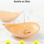 Niidor Adhesive Bra Strapless Sticky Invisible Push up Silicone Bra for Backless Dress with Nipple Covers Nude(A Cup)
