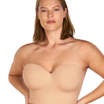 HSIA Longline Strapless Bra for Women, Anti-Slip Support Corset for Large Bust Convertible Bustier Bandeau for Big Breasts