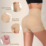 JOYSHAPER Butt Lifting Shapewear for Womens Tummy Control Padded Underwear Butt Lifter Panties Booty Enhancer Shorts Beige S
