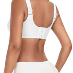 Womens Wireless Jelly Bras Plus Size No Underwire Seamless Full Coverage Comfortable Everyday Bra with Medium Support (White, 4X-Large)