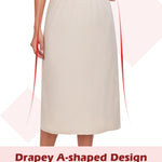 MANCYFIT Half Slips for Under Dresses Slip Skirt for Women A-line Underskirt for Dresses Nude Large