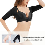 KSKshape Arm Shaper for Women Arm Compression Sleeves Post Surgical Slimming Sleeves Posture Corrector Tops Shapewear Black,XL