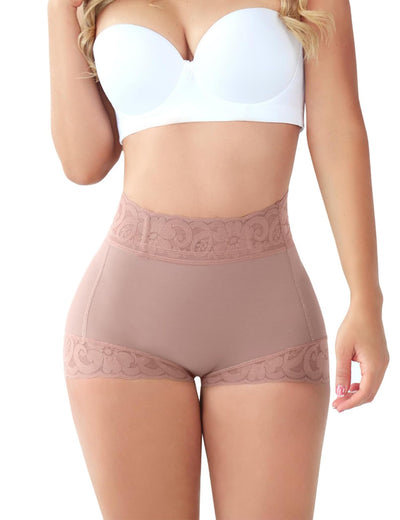 SheBuddy Butt Lifting Panties, Tummy Control Shapewear for Women Compression Underwear Short Lace Butt Lifter Shapewear