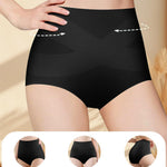 QUASTI Underwear 4 Pack Tummy Control High Waisted Ladies Panties Postpartum Compression Briefs Full Coverage（S）