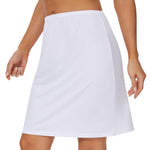 MANCYFIT Half Slips for Women Under Dress Underskirt Dress Midi Skirt Slip White S