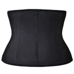 YIANNA Short Torso Waist trainer corset for Weight loss Sports Workout Hourglass Body Shaper Cincher Tummy Control, YA110206-Black-3XL
