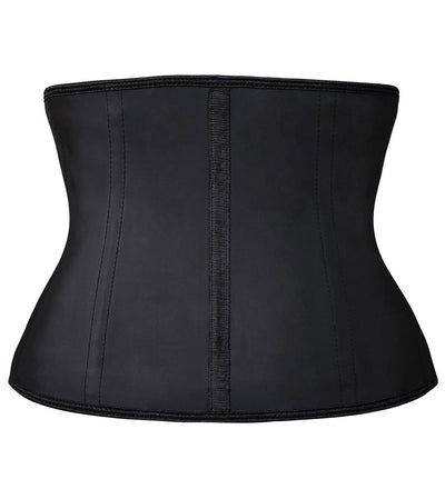 YIANNA Short Torso Waist trainer corset for Weight loss Sports Workout Hourglass Body Shaper Cincher Tummy Control, YA110206-Black-3XL