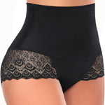 Werena Tummy Control Shapewear Panties for Women High Waisted Shaping Underwear Lace Body Shaper Girdle
