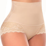 Werena Tummy Control Shapewear Panties for Women High Waisted Shaping Underwear Lace Body Shaper Girdle