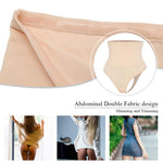 Werena Tummy Control Thong Shapewear for Women Seamless Shaping Novelty Thong Panties Body Shaper Underwear(02# Beige-no boning,Medium)