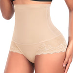 Werena Tummy Control Shapewear Panties for Women High Waisted Shaping Underwear Lace Body Shaper Girdle