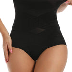 SHAPERIN High Waisted Shaper Panty for Women, Tummy Control Panty Belly Slimming Body Shaperwear Underwear Brief Black