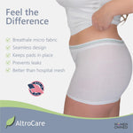 AltroCare 5-Pack, Disposable, Postpartum and Incontinence, Seamless Mesh Underwear - Size S/M. Made in USA.