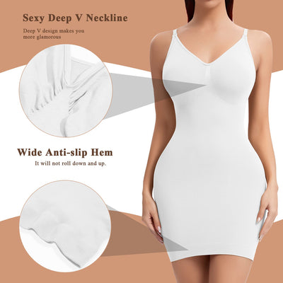 JOYSHAPER Shapewear Slips for Under Dresses Cami Silp Dress for Women Tummy Control Seamless Body Shaper Full Silps